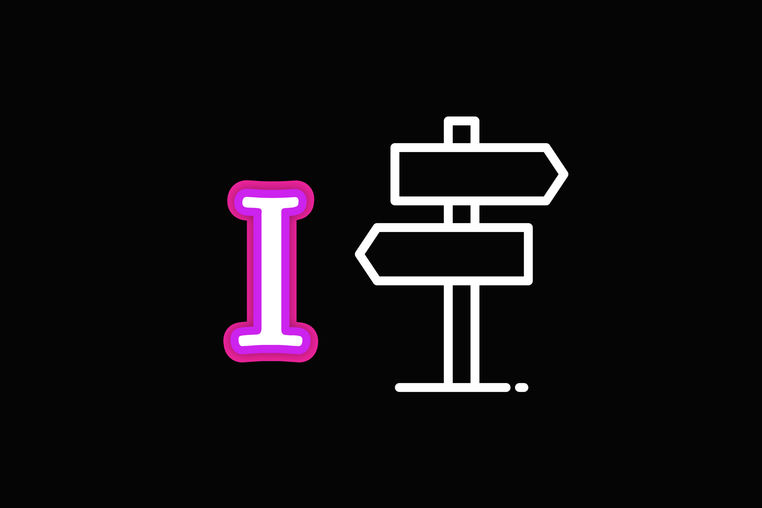 Graphics with text signs